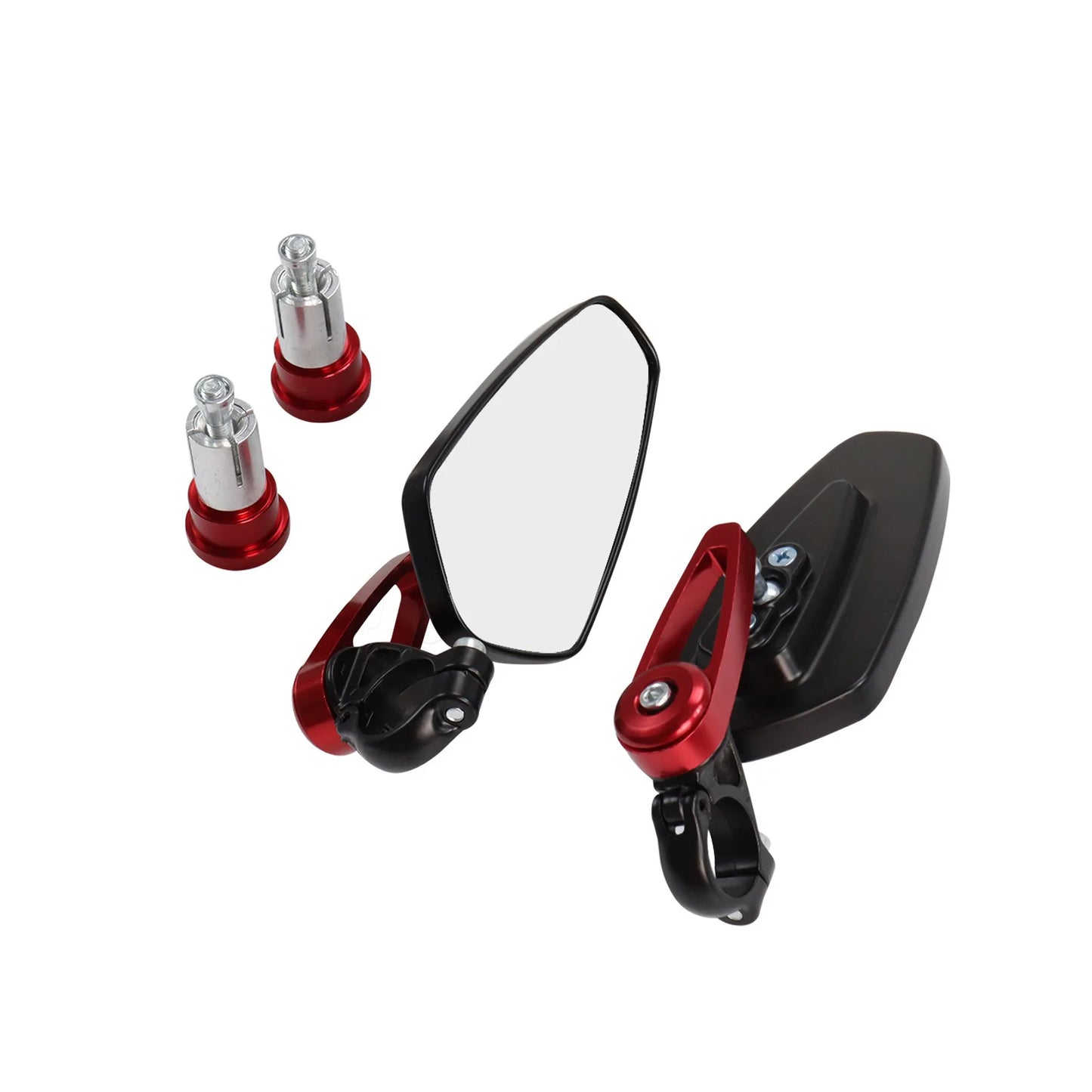 Universal Motorcycle Bar End Side Rearview Mirror Motorbike Bike Handlebar Rear View Mirrors Aluminum 7/8" 22Mm Moto Accessories