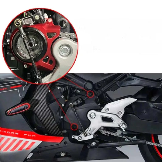 Front Chain Cover for CFMOTO 450SR 450 SR SS 450SS 2022 2023 Transparent Chain Gear Protective Cap Motorcycle Accessories