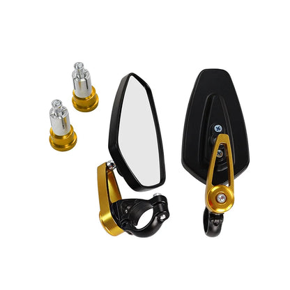 Universal Motorcycle Bar End Side Rearview Mirror Motorbike Bike Handlebar Rear View Mirrors Aluminum 7/8" 22Mm Moto Accessories