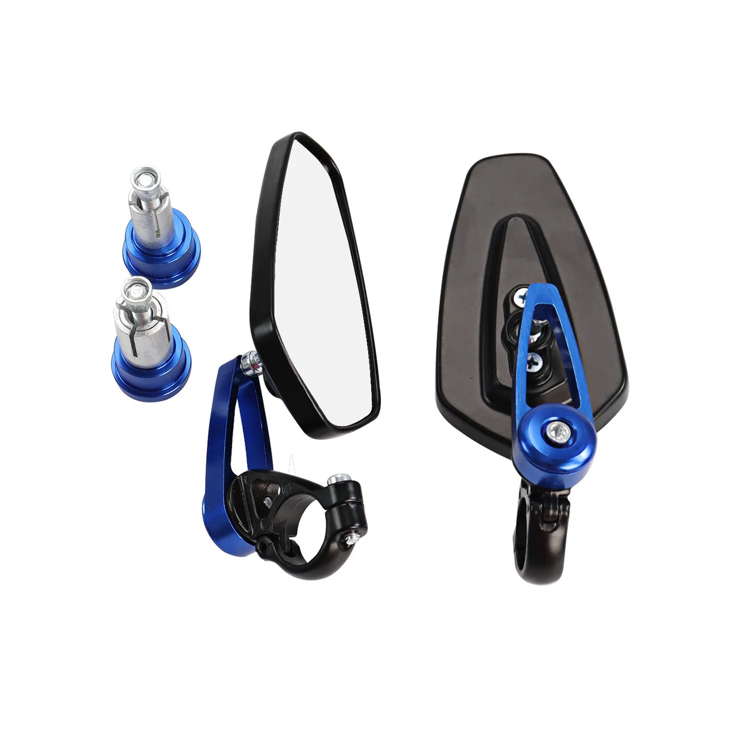 Universal Motorcycle Bar End Side Rearview Mirror Motorbike Bike Handlebar Rear View Mirrors Aluminum 7/8" 22Mm Moto Accessories