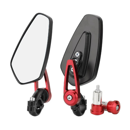 Universal Motorcycle Bar End Side Rearview Mirror Motorbike Bike Handlebar Rear View Mirrors Aluminum 7/8" 22Mm Moto Accessories