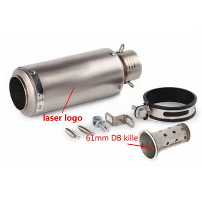51/60Mm Universal Motorcycle Exhaust Inox Muffler Carbon Fiber Exhaust with DB Killer for Z900 R3 R25 MT07 MT09 R1 Z400 Z650