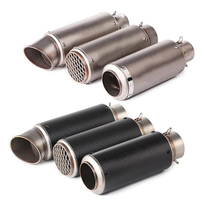 51/60Mm Universal Motorcycle Exhaust Inox Muffler Carbon Fiber Exhaust with DB Killer for Z900 R3 R25 MT07 MT09 R1 Z400 Z650