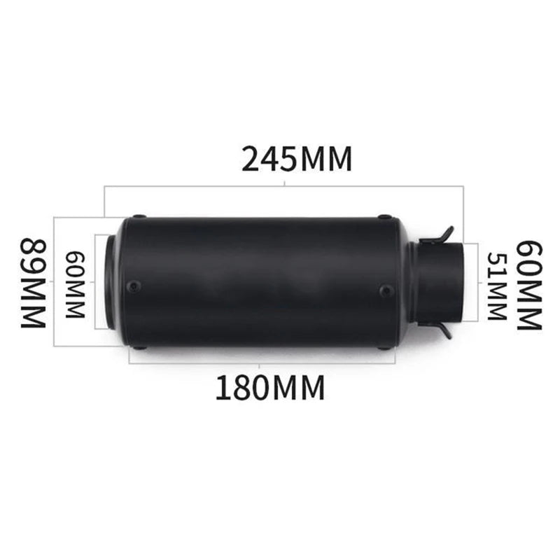 51/60Mm Universal Motorcycle Exhaust Inox Muffler Carbon Fiber Exhaust with DB Killer for Z900 R3 R25 MT07 MT09 R1 Z400 Z650