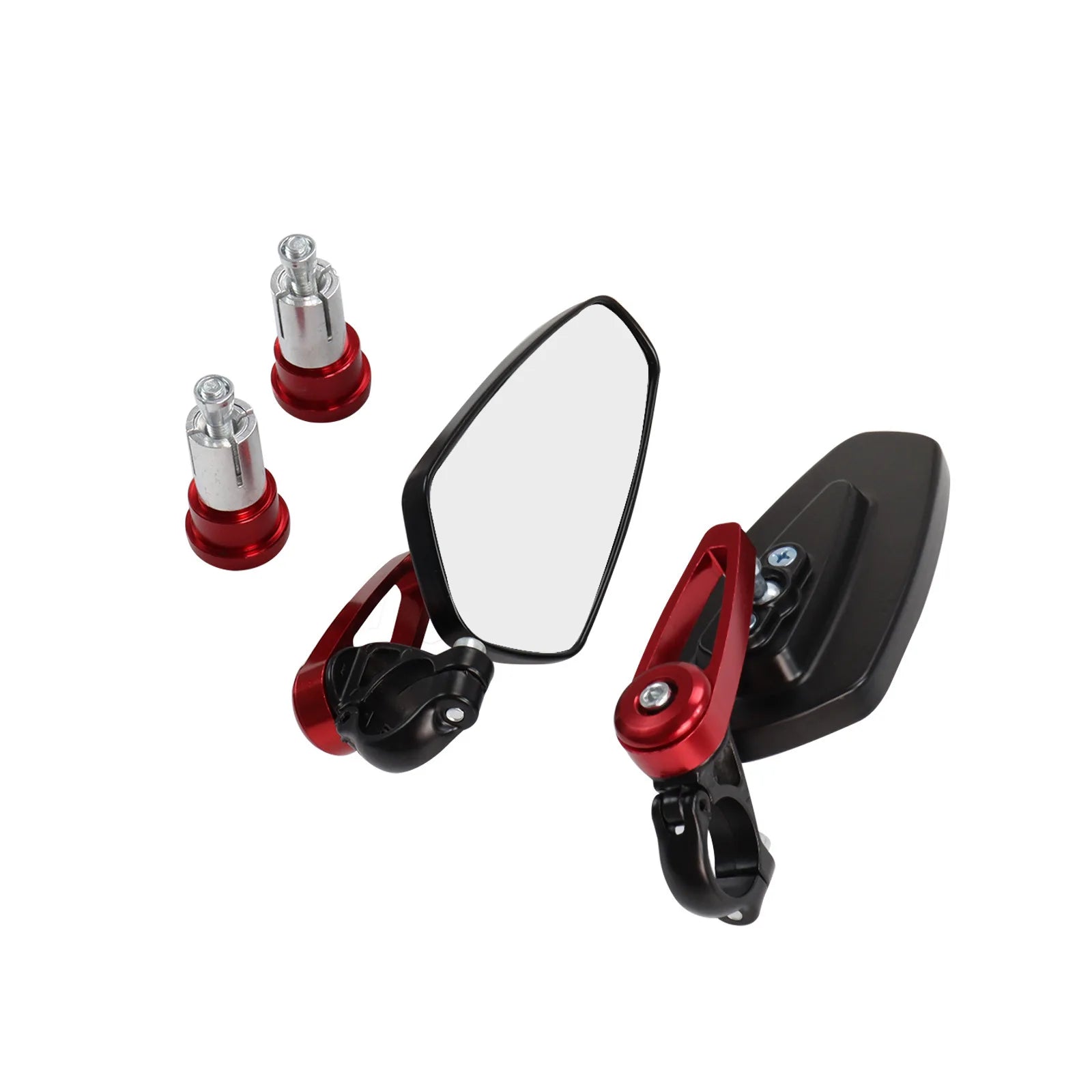 Universal Motorcycle Bar End Side Rearview Mirror Motorbike Bike Handlebar Rear View Mirrors Aluminum 7/8" 22Mm Moto Accessories