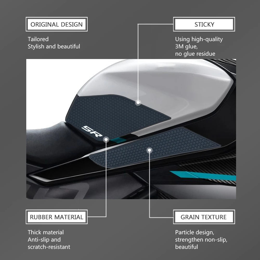 NEW Motorcycle Sticker Decal Kit Fuel Tank Pad Protector anti Slip for CFMOTO CF MOTO 450SR SR450 450 SR 2022 - 2023 2024