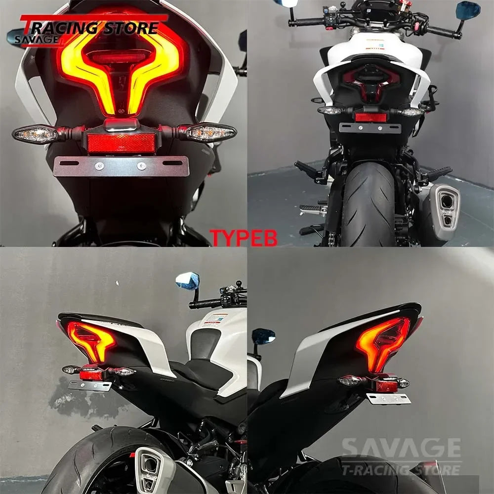 2025 for CFMOTO 450NK 450SR 450SS 450SRS 250SRS 300SR 300SS Tail Tidy Fender Eliminator License Plate Holder with Signal Light