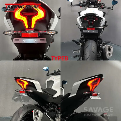 2025 for CFMOTO 450NK 450SR 450SS 450SRS 250SRS 300SR 300SS Tail Tidy Fender Eliminator License Plate Holder with Signal Light