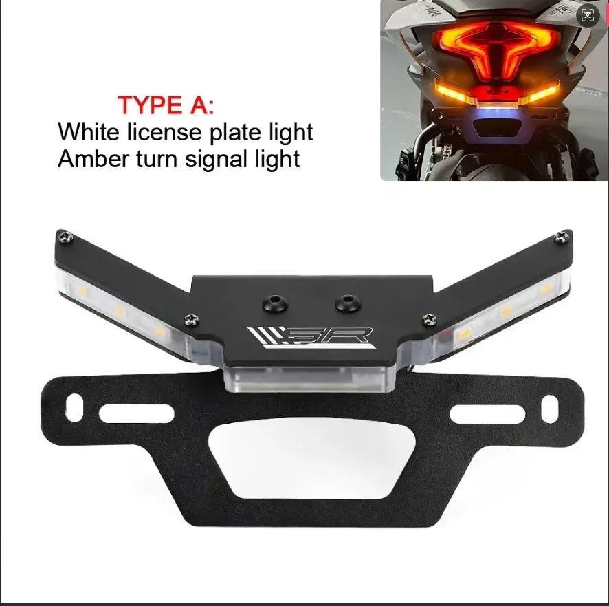 2025 for CFMOTO 450NK 450SR 450SS 450SRS 250SRS 300SR 300SS Tail Tidy Fender Eliminator License Plate Holder with Signal Light